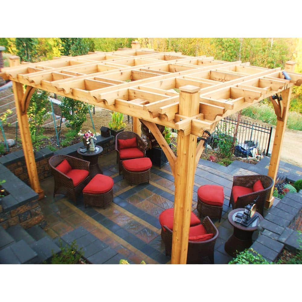 Outdoor Living Today Breeze 12 ft. x 12 ft. Cedar Pergola BZ1212