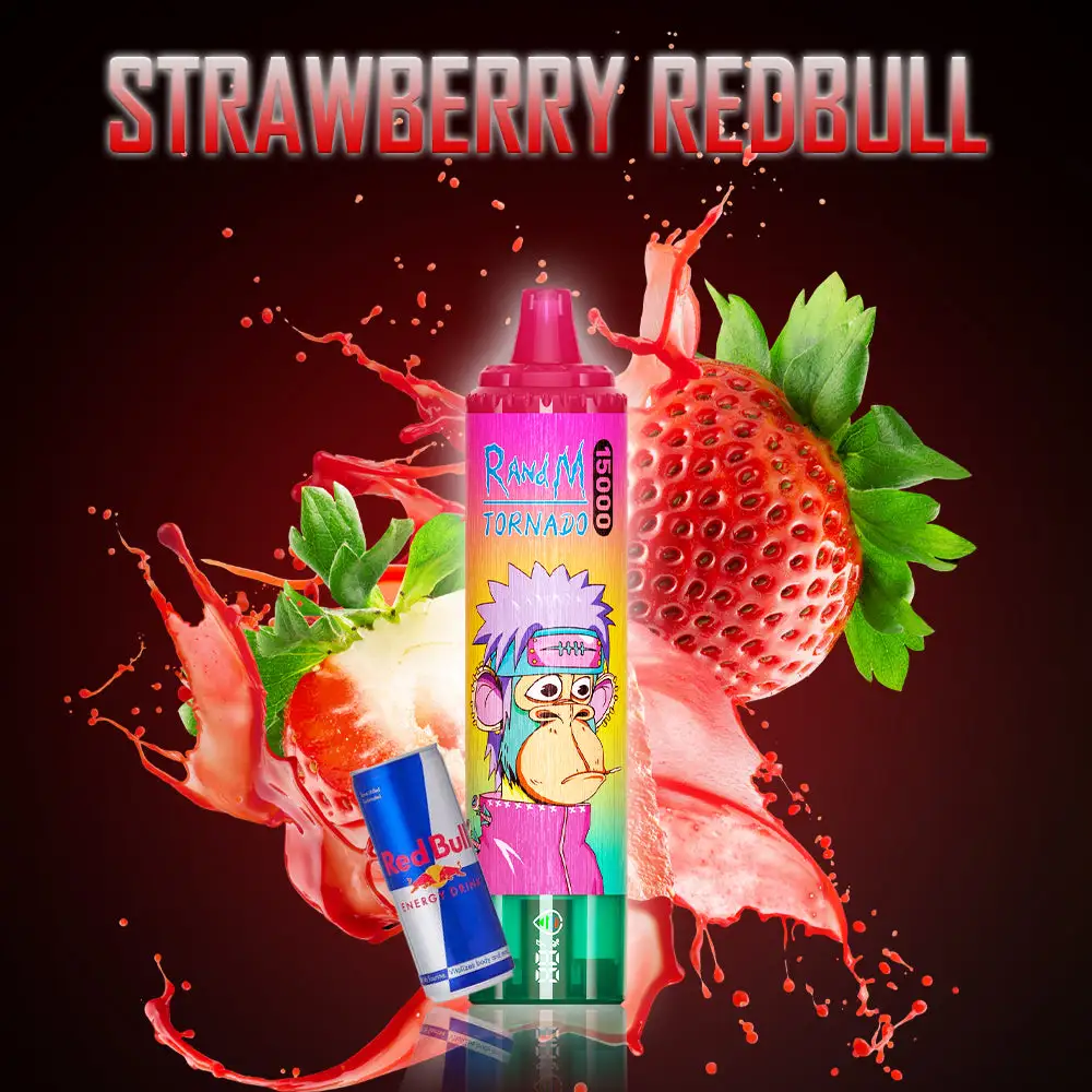 Fumot Tornado 15000 Puffs - Strawberry Red Bull