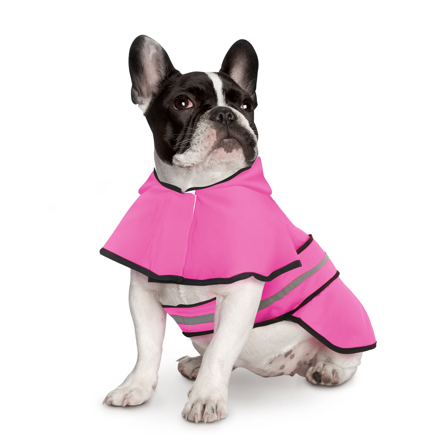 HDE Dog Raincoat Hooded Slicker Poncho for Small to X-Large Dogs and Puppies (Pink， Small)