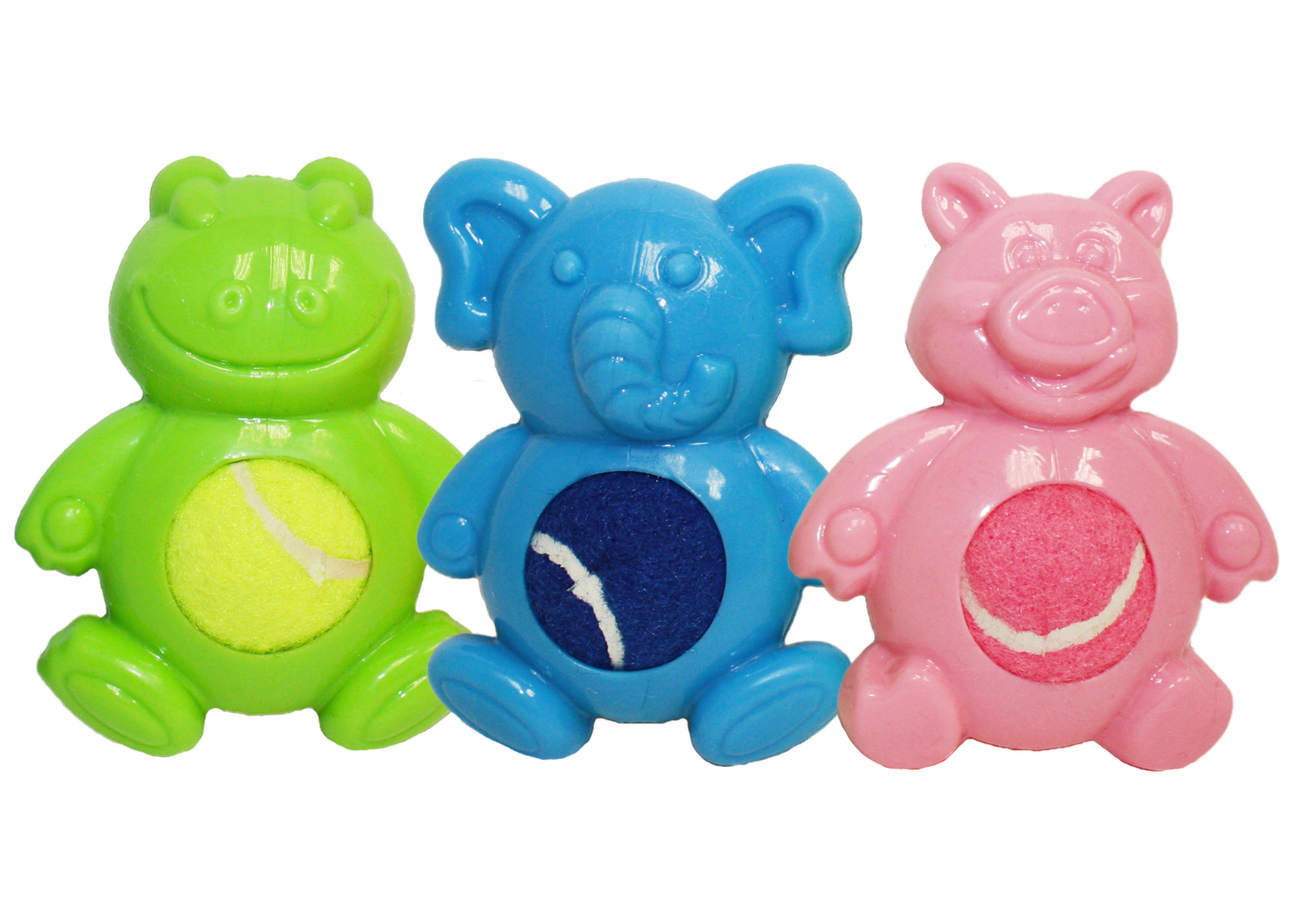 multipet 4 Tennis Tummies Dog Toy