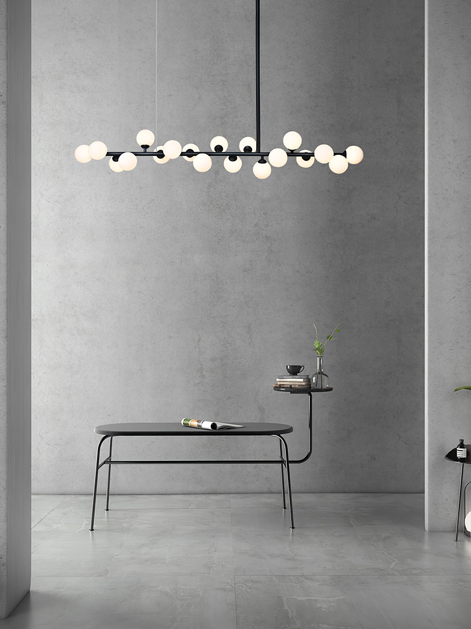 Linear Balls Chandelier