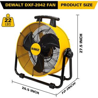 DW 20 in. 3-Speed Heavy-Duty Drum Fan with 6 ft. Power Cord DXF-2042