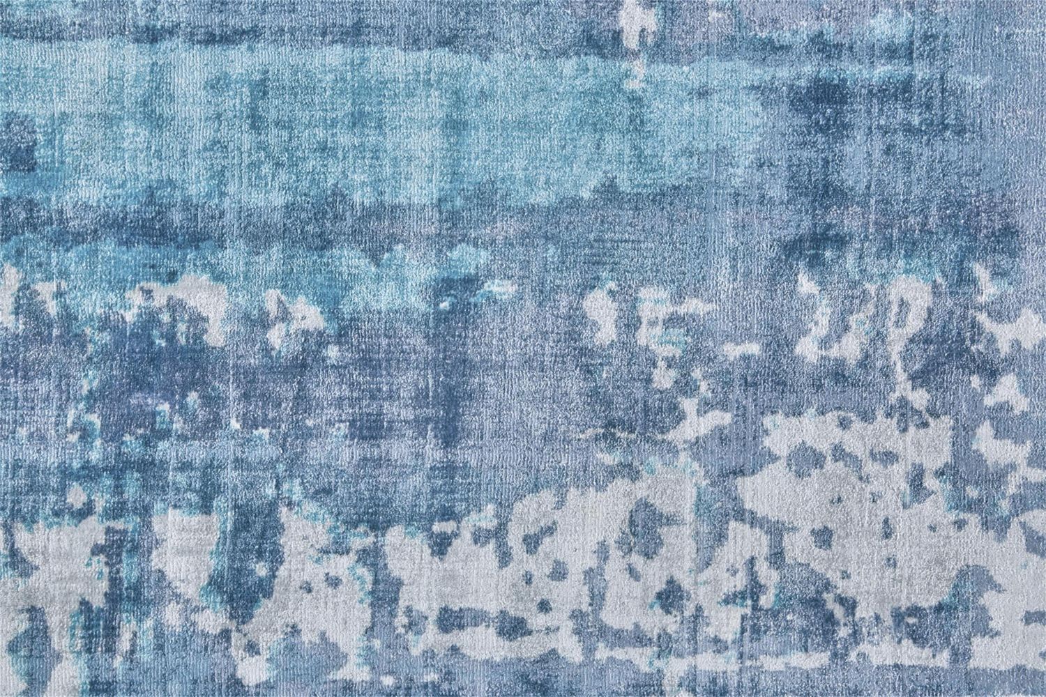 Cashel Hand Woven Navy and Ocean Blue Rug by BD Fine