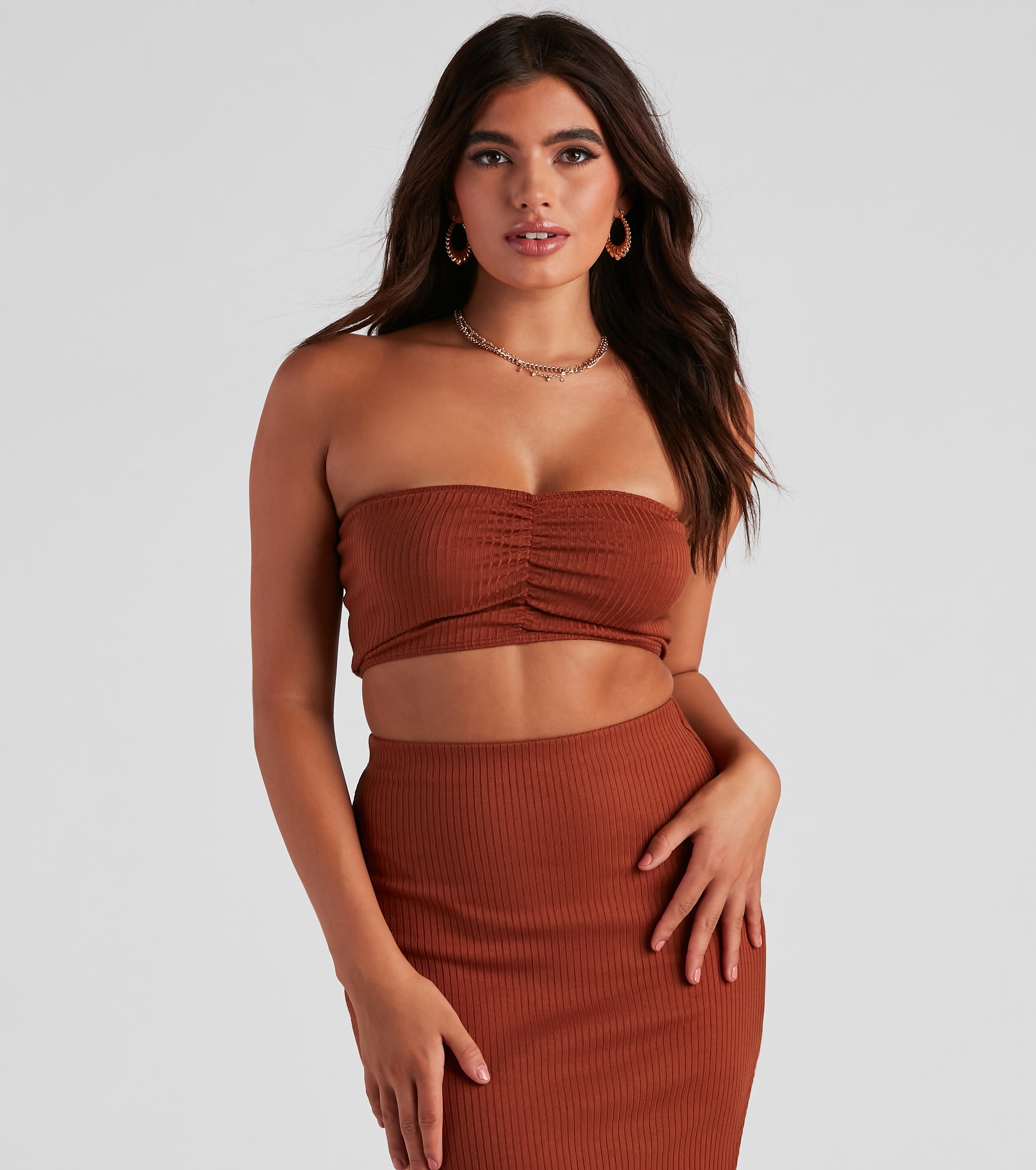 So Stunning Ruched Tube Top