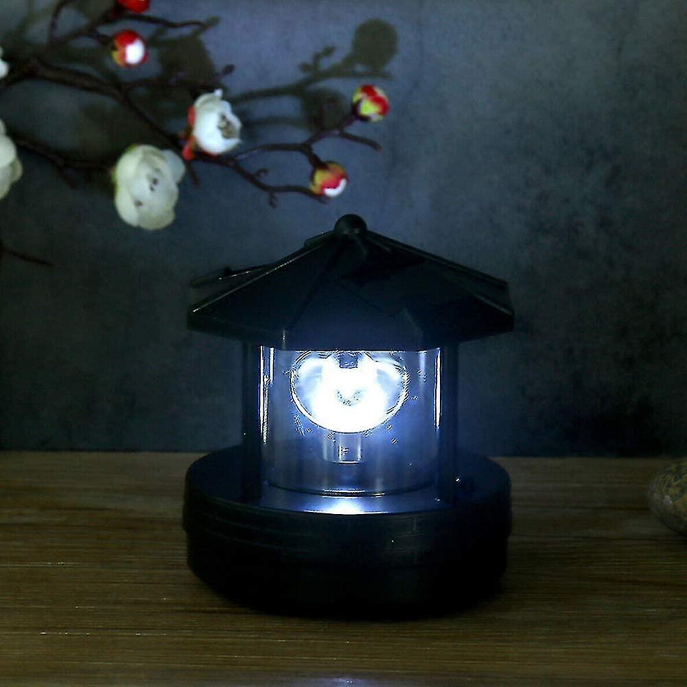 360 Degree Rotating Led Solar Light， Solar Led Light， Waterproof Lighthouse For Garden Yard Decoration