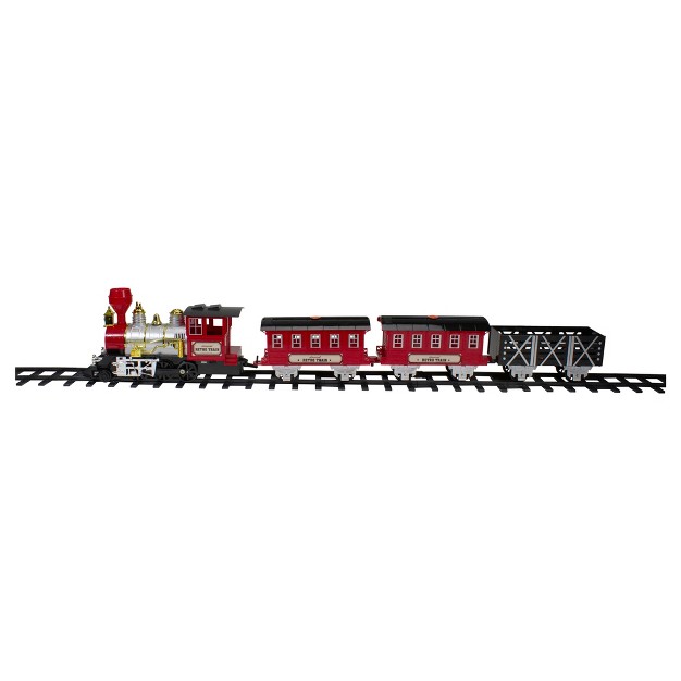 Northlight 24 piece Battery Operated Lighted And Animated Christmas Train Set With Sound