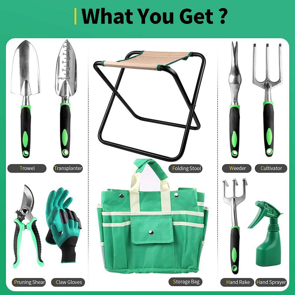 9-Piece All-in-One Garden Tool Set B08CTG3S7C