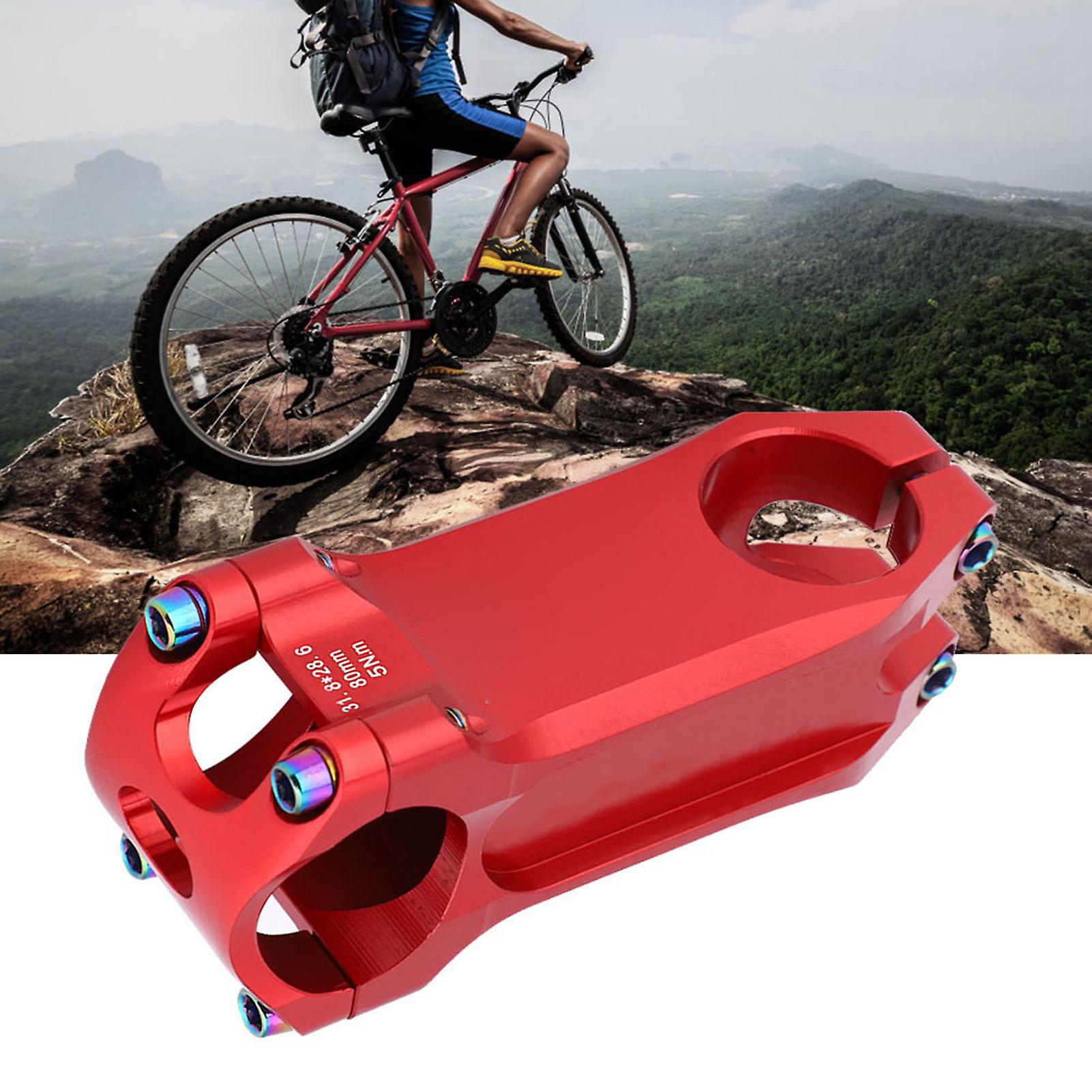 7075 Aluminium Alloy 0 Degree High Strength Bicycle Handlebar Stem Bike Cycling Accessoryred