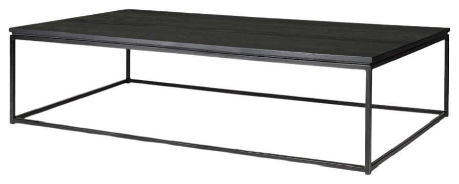 Black Metal Frame Coffee Table  Ethnicraft Thin   Industrial   Coffee Tables   by Oroa   Distinctive Furniture  Houzz