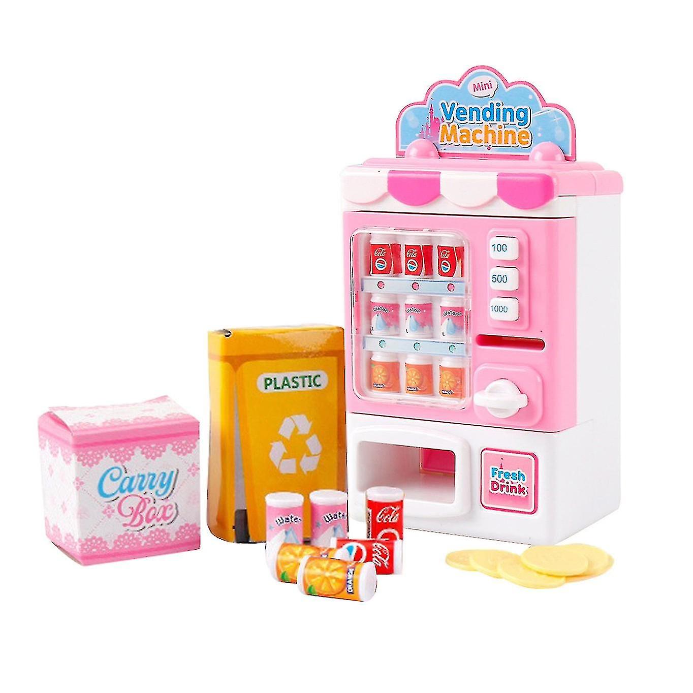 Kids Toys Vending Machine Beverage Machine Simulation Home Shopping Set Toys