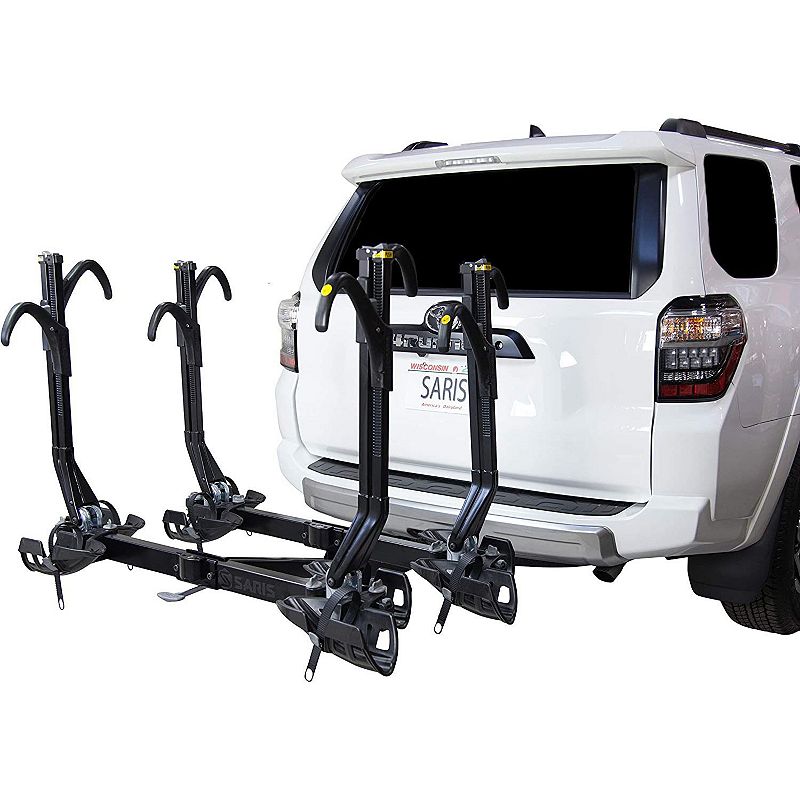 Saris SuperClamp EX Hitch Bike Rack， Bike Rack for Car， 4 Bikes