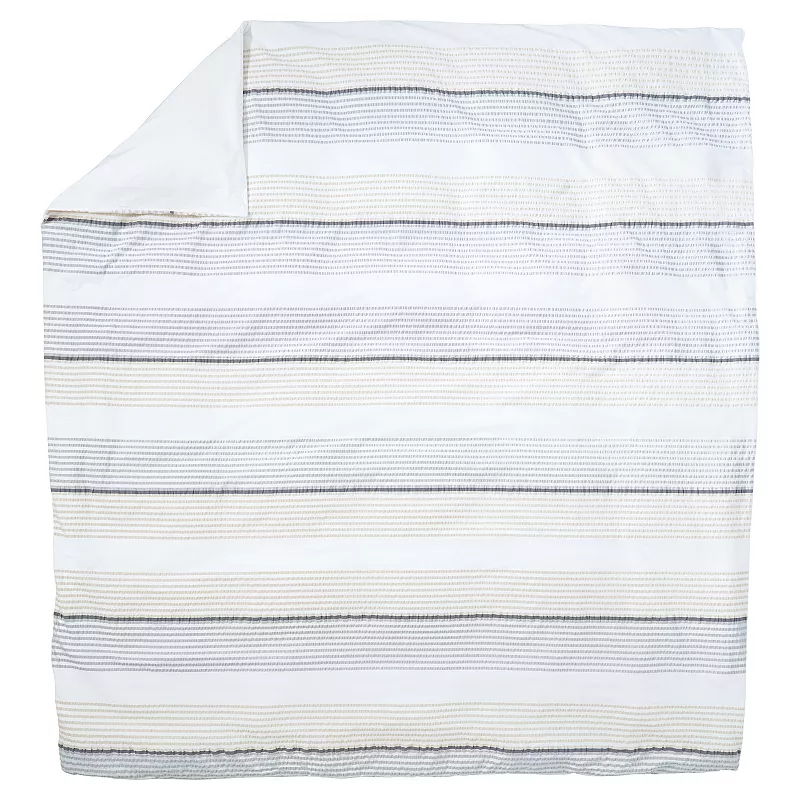 Lands' End Striped Woven Seersucker Duvet Cover