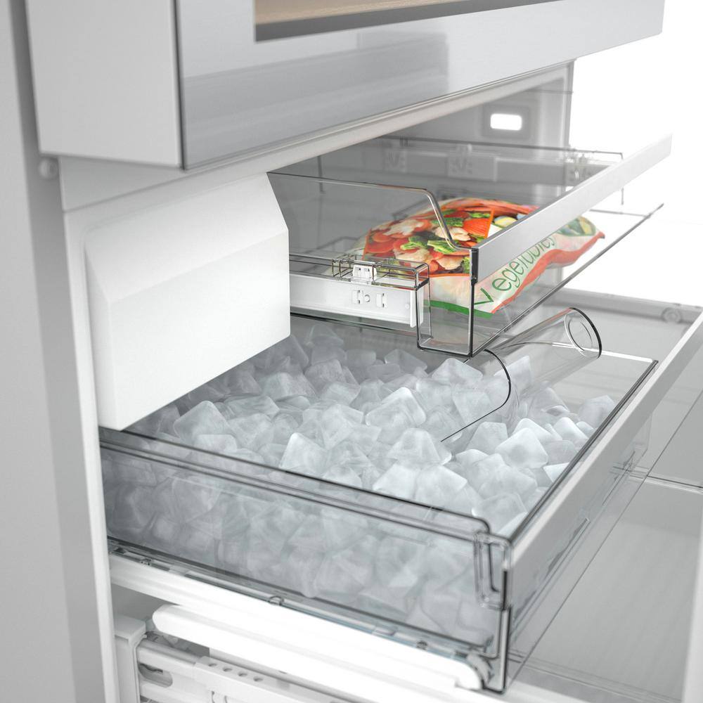 Bosch 800 Series 36 in. 21 cu. ft. Smart Counter Depth French Door Refrigerator in Stainless Steel with Beverage Cooler Drawer B36CL81ENG