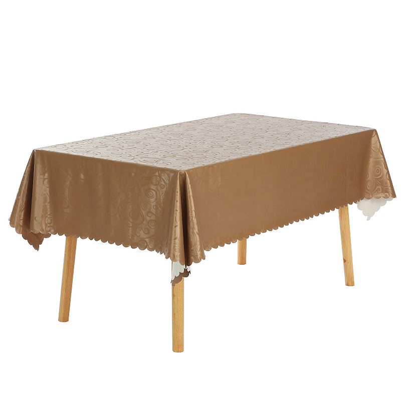 Rectangle Pvc Wrinkle-resistant Washable Suitable Restaurant Table Cover 1 Pc， 47 X 47