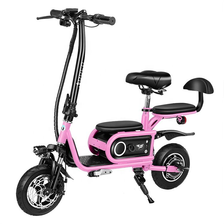 Hot selling high carbon steel ready to ship e bike customized brushless motor yellow color foldable electric bike for adults