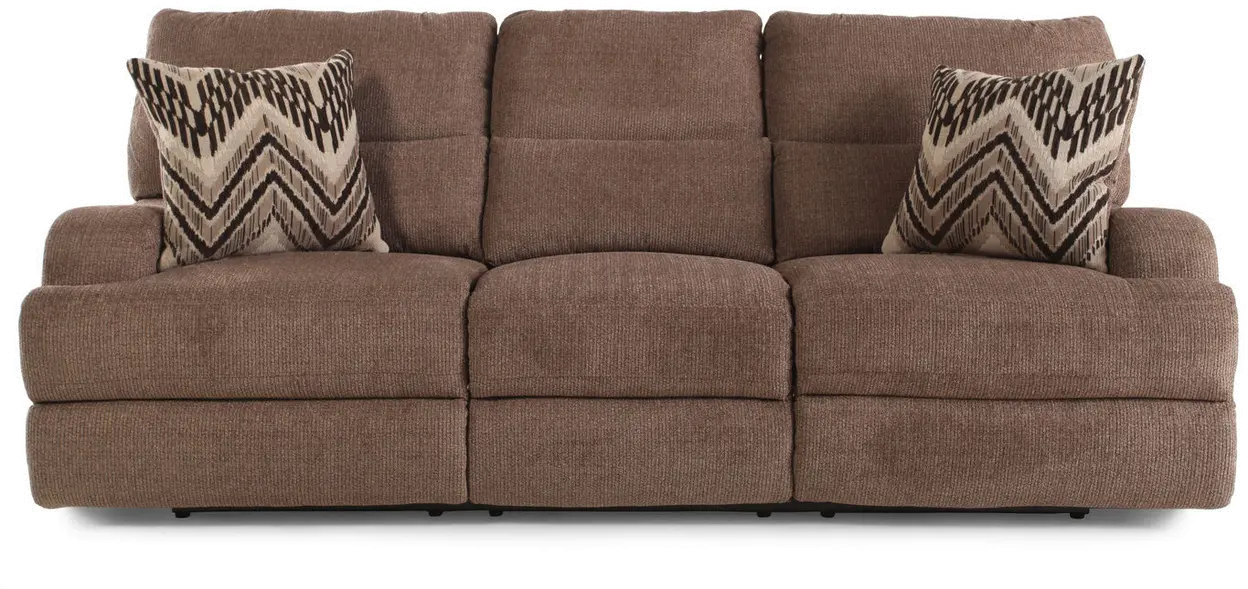 Brindle Brown Power Reclining Sofa