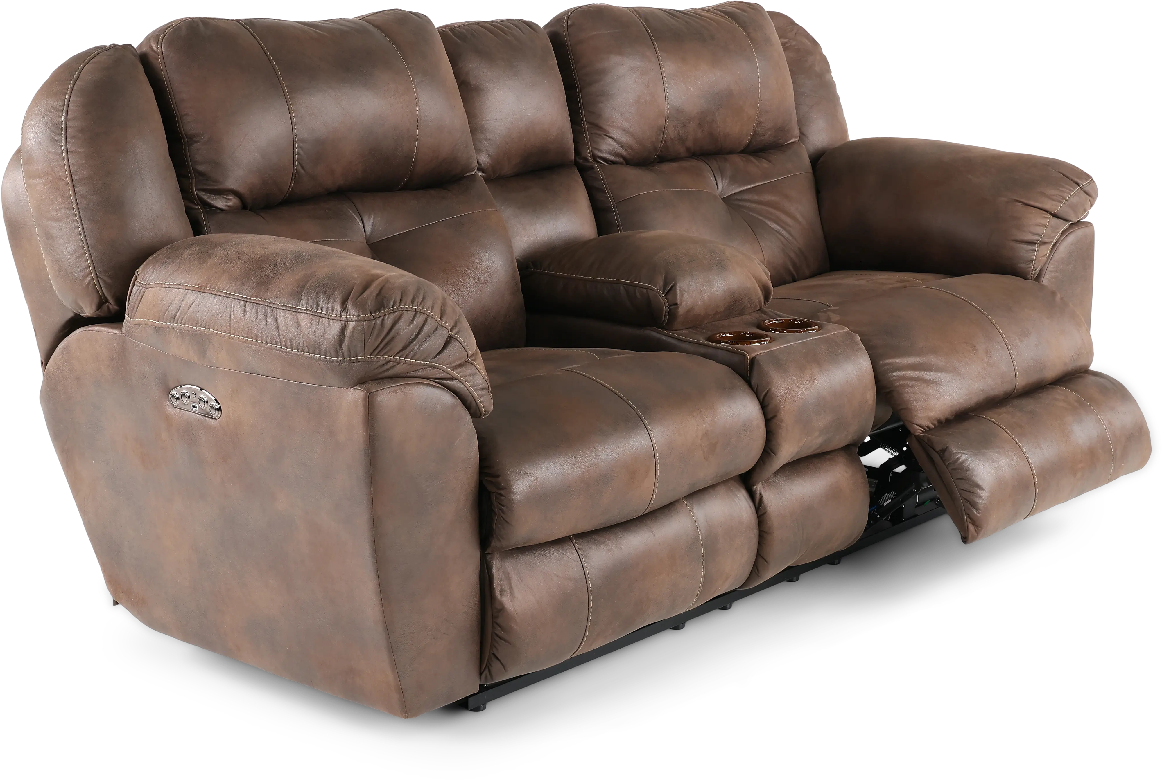 Ferrington Brown Power Reclining Loveseat