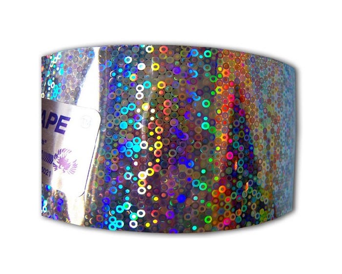 Bird-X Irri-Tape Bird Scare Iridescent Holographic Tape， 500 Foot