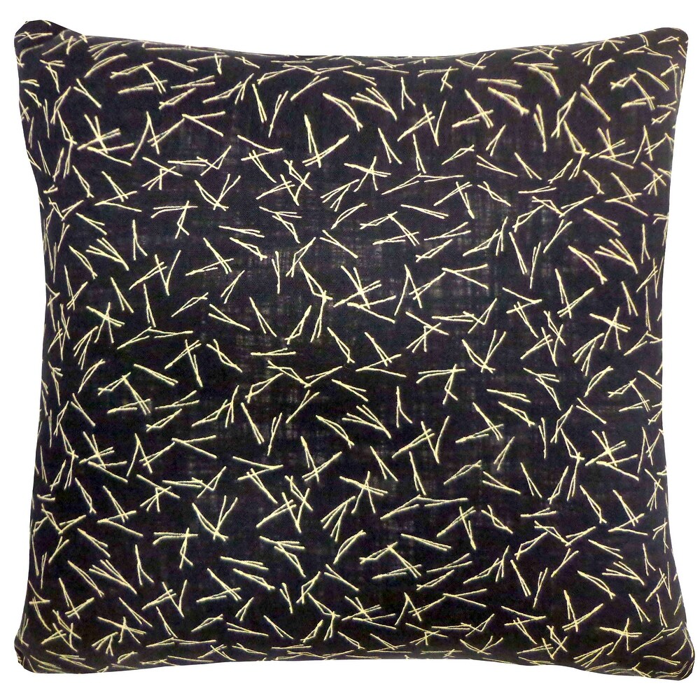 Jiti Indoor Dainty Kio Patterned Cotton Accent Square Throw Pillows 20 x 20