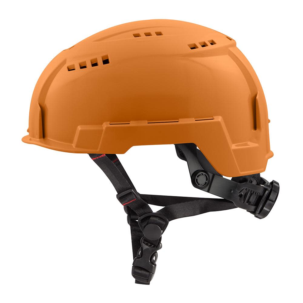 Milwaukee Orange Vented Helmet with BOLT Class C