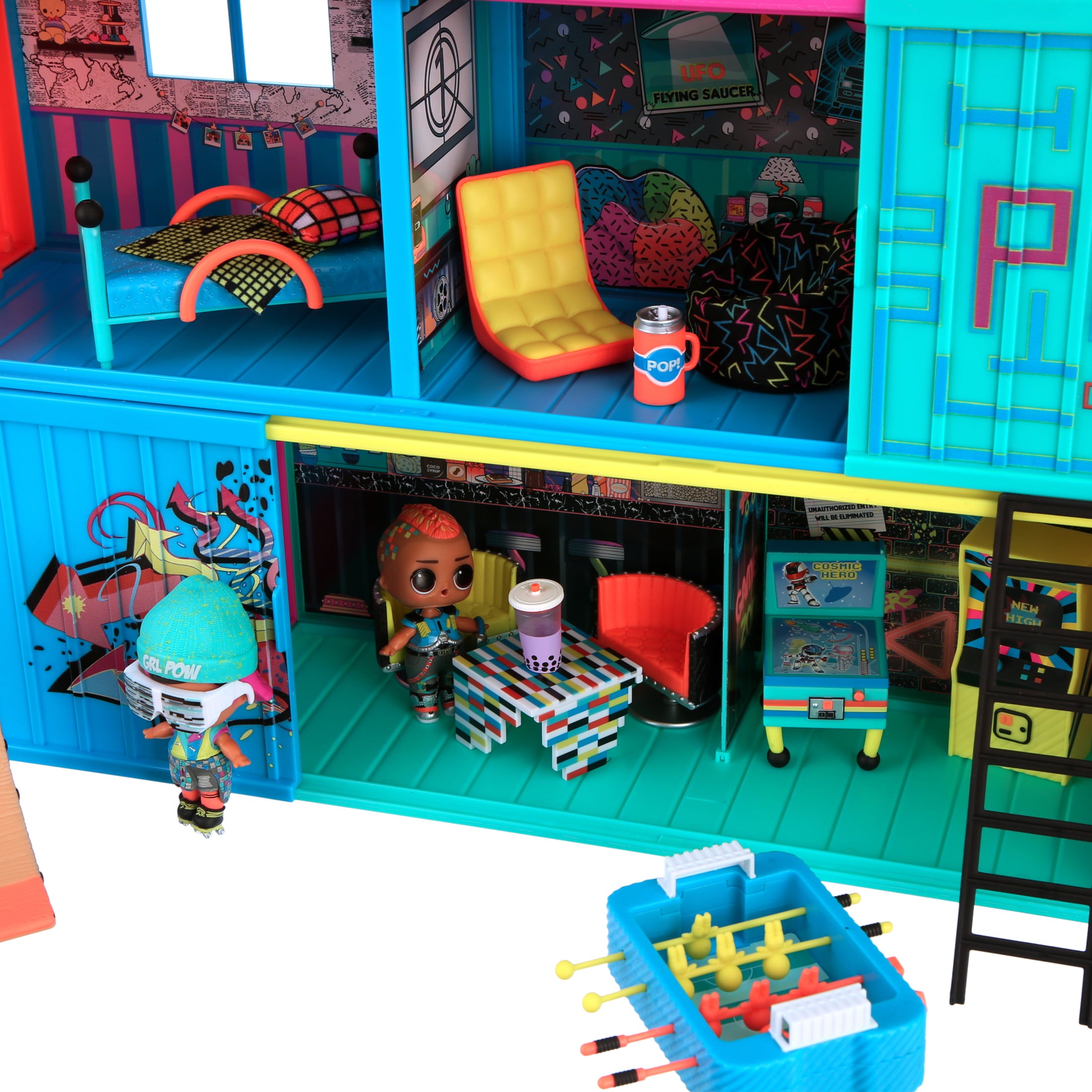LOL Surprise Clubhouse Playset With 40+ Surprises and 2 Exclusives Dolls, Great Gift for Kids Ages 4 5 6+