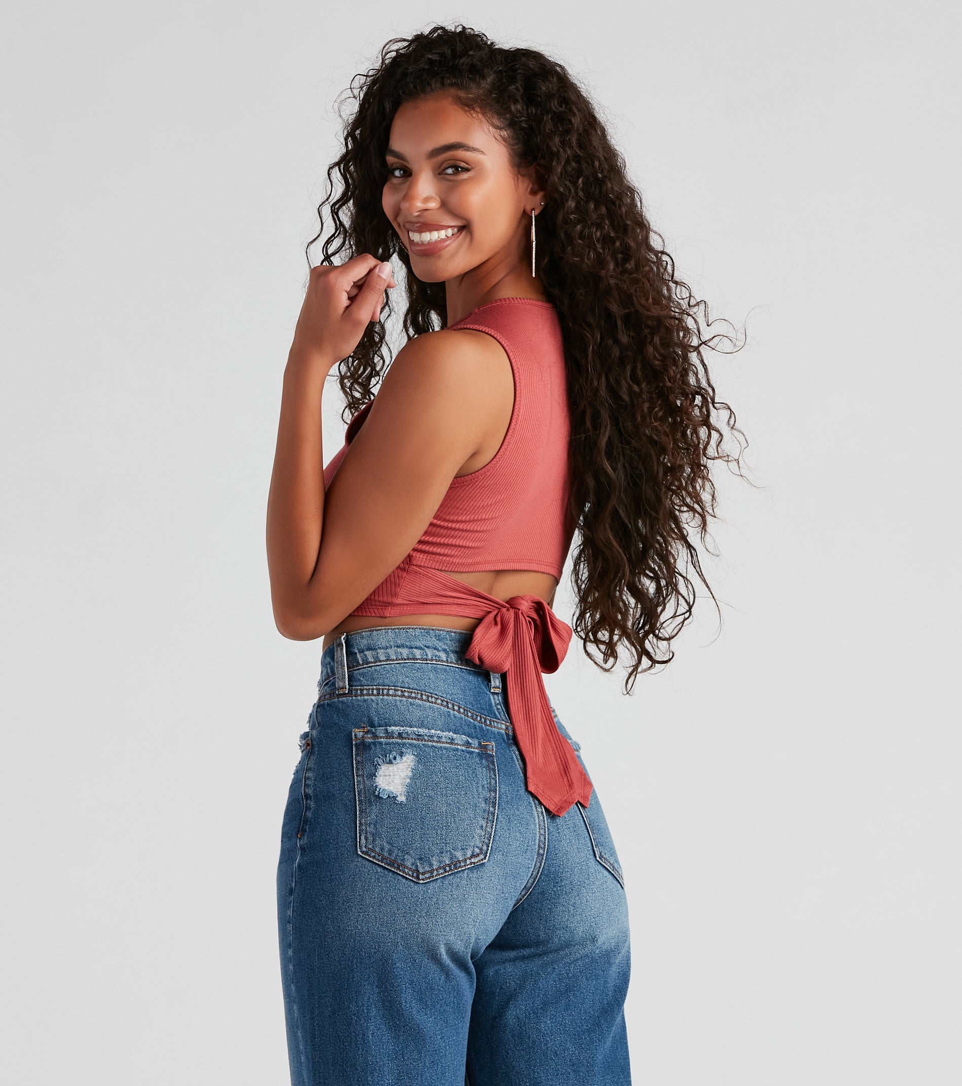 Casual Vibes Crew Crop Top