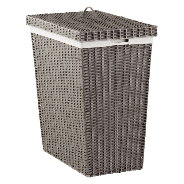 Grey Montauk Rectangular Hamper