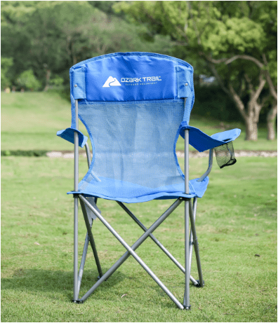 Ozark Trail Basic Mesh Chair, Blue, Adult