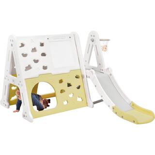 TIRAMISUBEST Light Green 5-in-1 Toddler Freestanding Climber Playset PPXY300099AAF