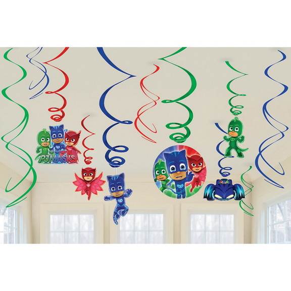 Amscan 262787 PJ Masks Swirl Decorations Value Pac...