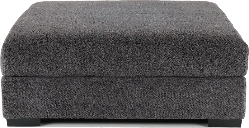 Challenger Contemporary Graphite Gray Cocktail Ottoman