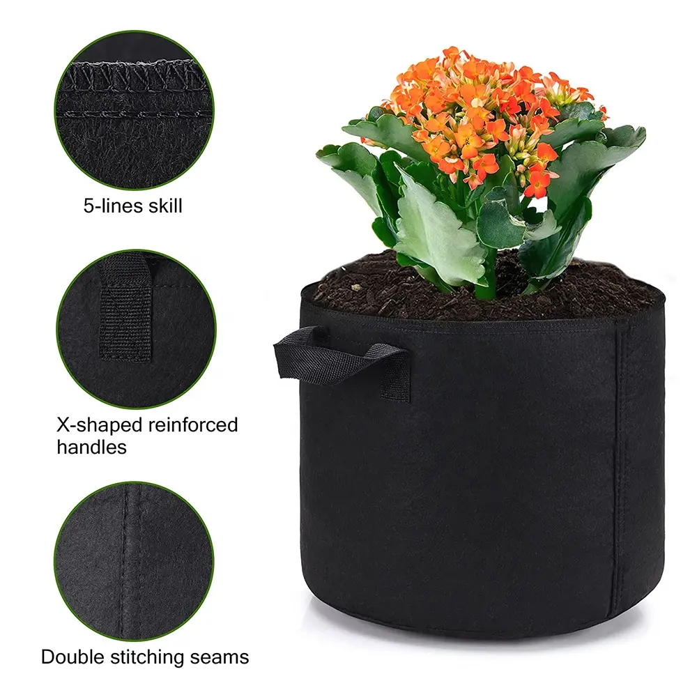 Customize Packaging bulk items high quality grow bags plant pots fabric planter pots planting pots for vegetables