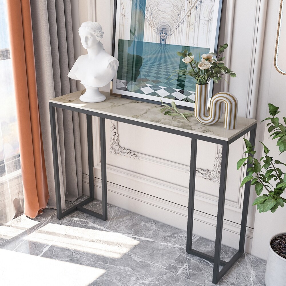 Heavy Duty Sintered Stone Console Table Sofa Side Table Hallway Porch   39\