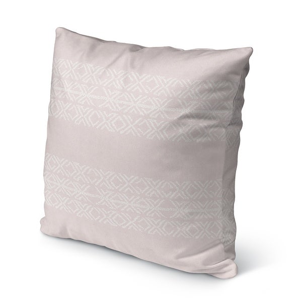 XO STRIPE PINK Indoor|Outdoor Pillow By Kavka Designs