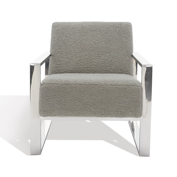 SAFAVIEH Couture Ramos Metal Framed Accent Chair - 27 in. W x 34 in. D x 30 in. H