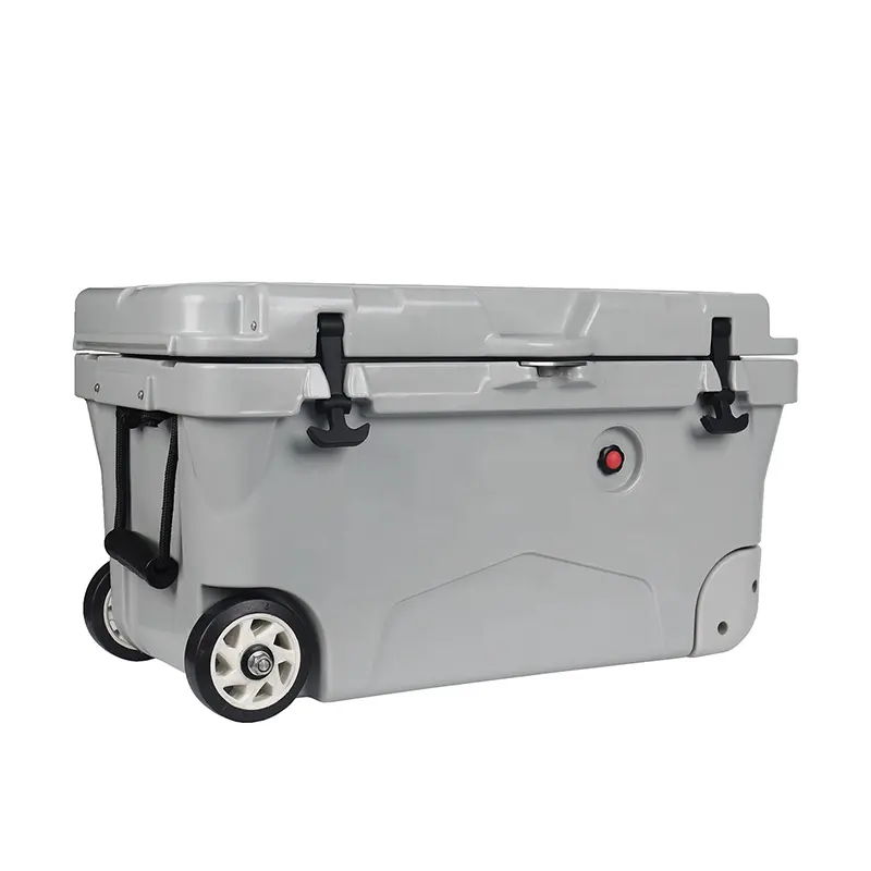 Benfan 75QT LLDPE rotomolded cooler wine cooler box with wheels for Christmas parties