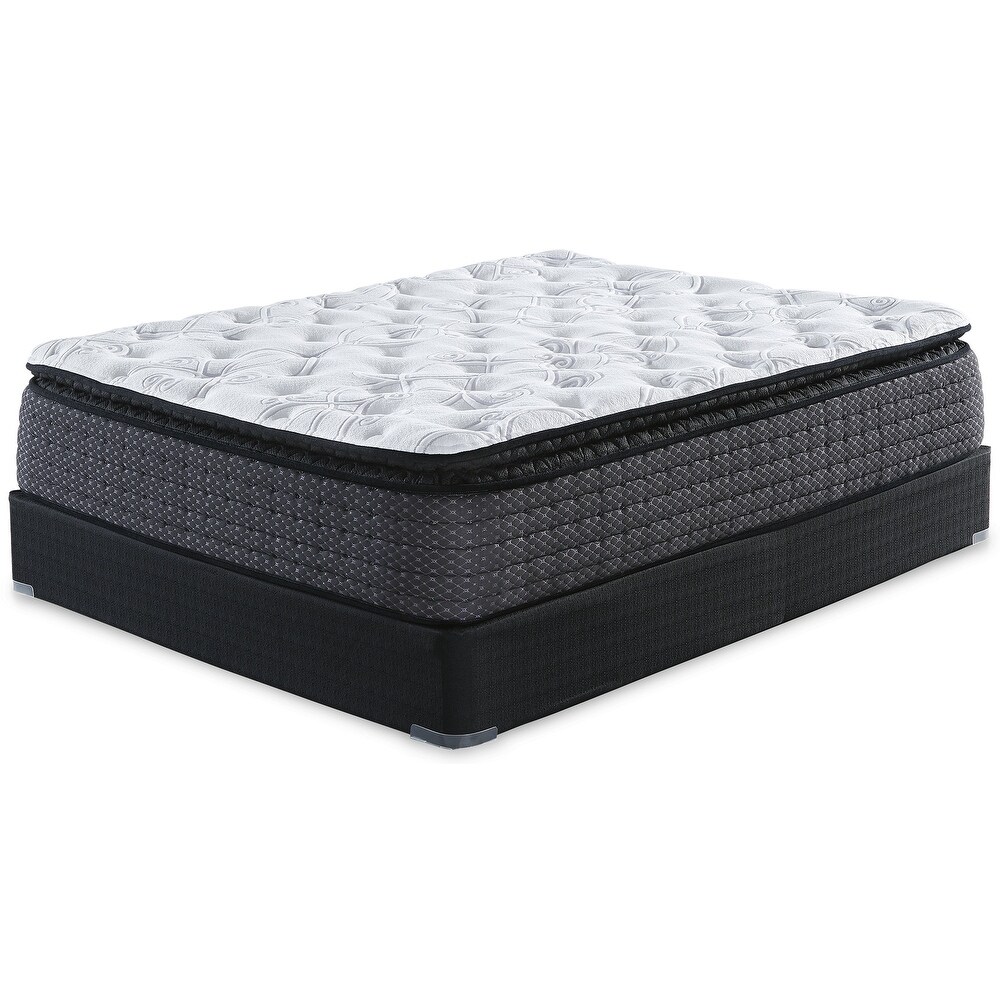 Signature Design by Ashley Limited Edition Pillowtop Black/White 2 Piece Mattress Package