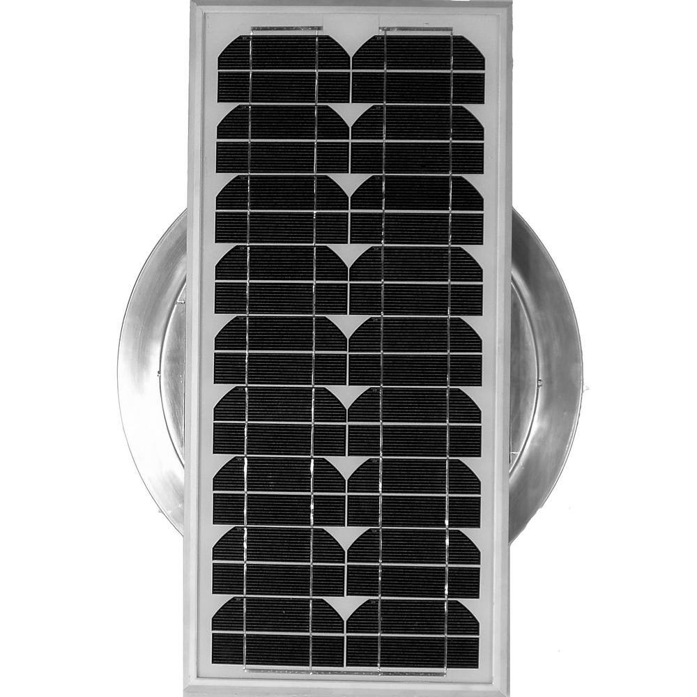 Active Ventilation 1007 CFM Mill Finish 15-Watt Solar Powered 14 in. Dia. Retrofit Attic Roof Fan ASF-14-RF