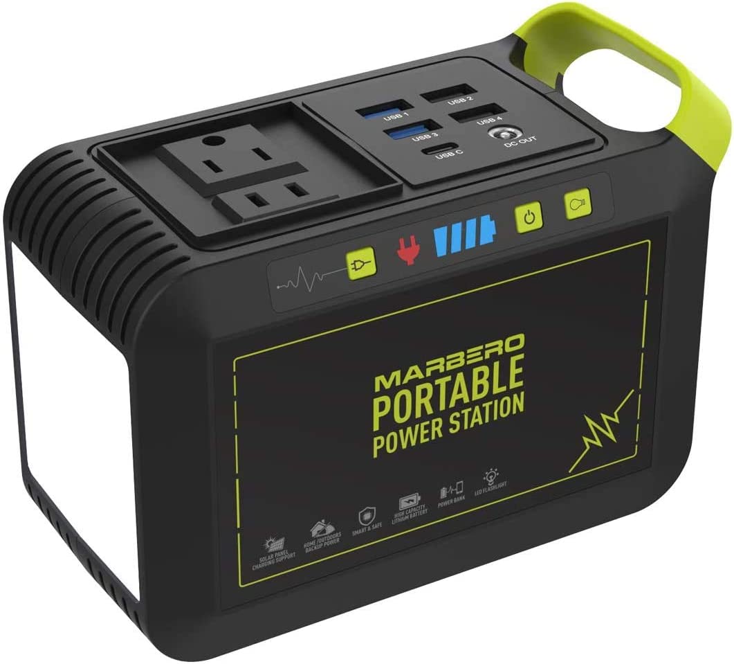 MARBERO 88Wh Portable Power Station 24000mAh Camping Solar Generator (Solar Panel Not Included)