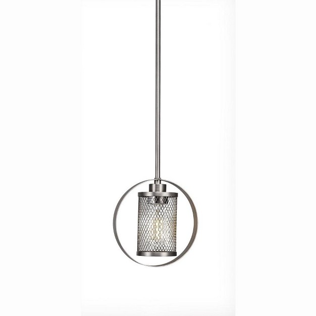 Toltec Lighting Infinity 1 Light Pendant Brushed Nickel