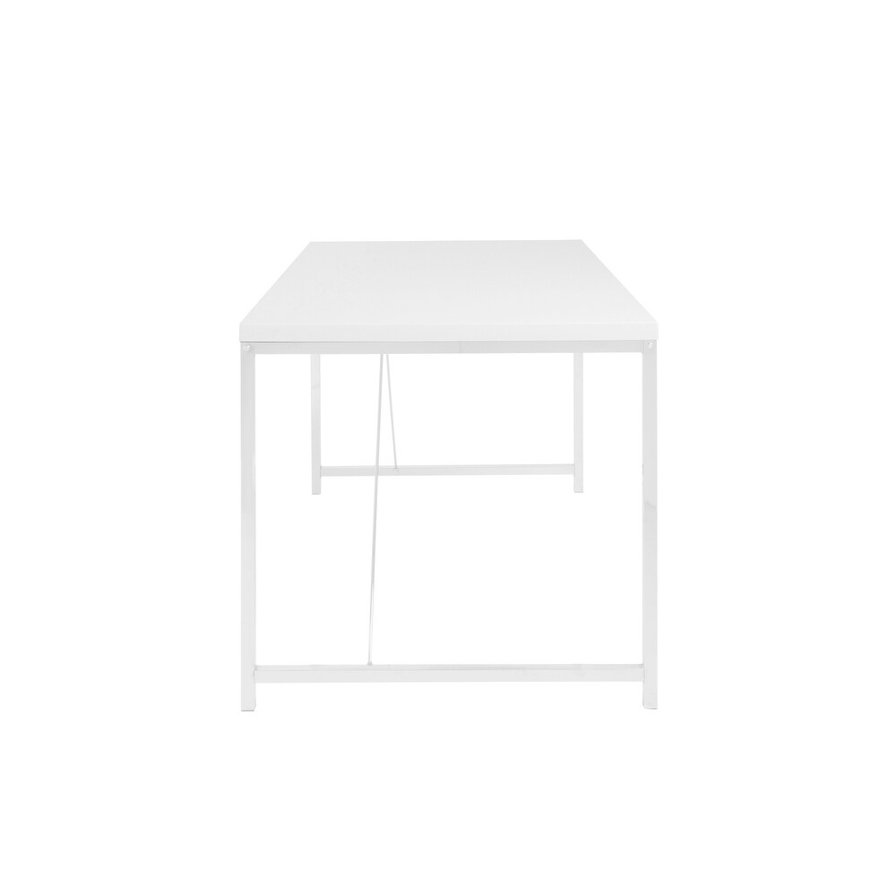 Gilbert Desk in White with White Frame