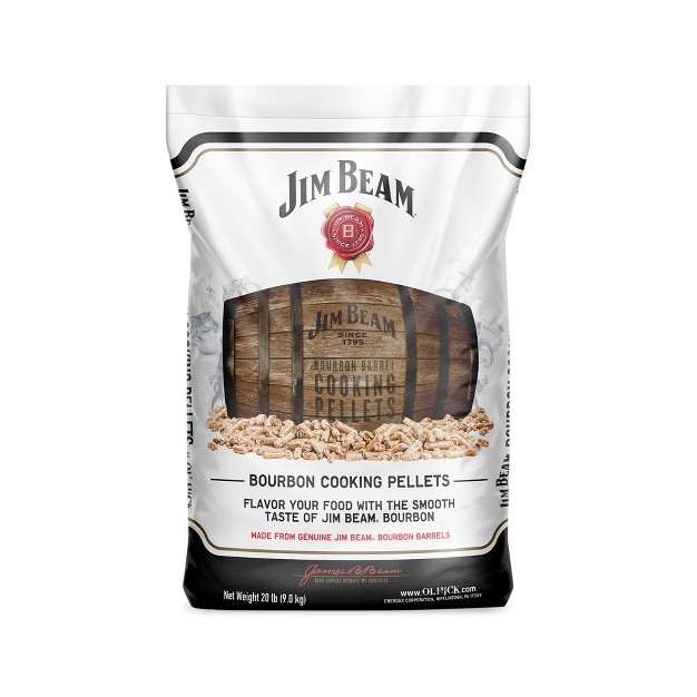 Ol x27 Hick Cooking Pellets 20 Pounds Barbecue Genuine Jim Beam Bourbon Barrel Grilling Smoker Cooking Pellets Bag For Grilling And Smoking 4 Pack