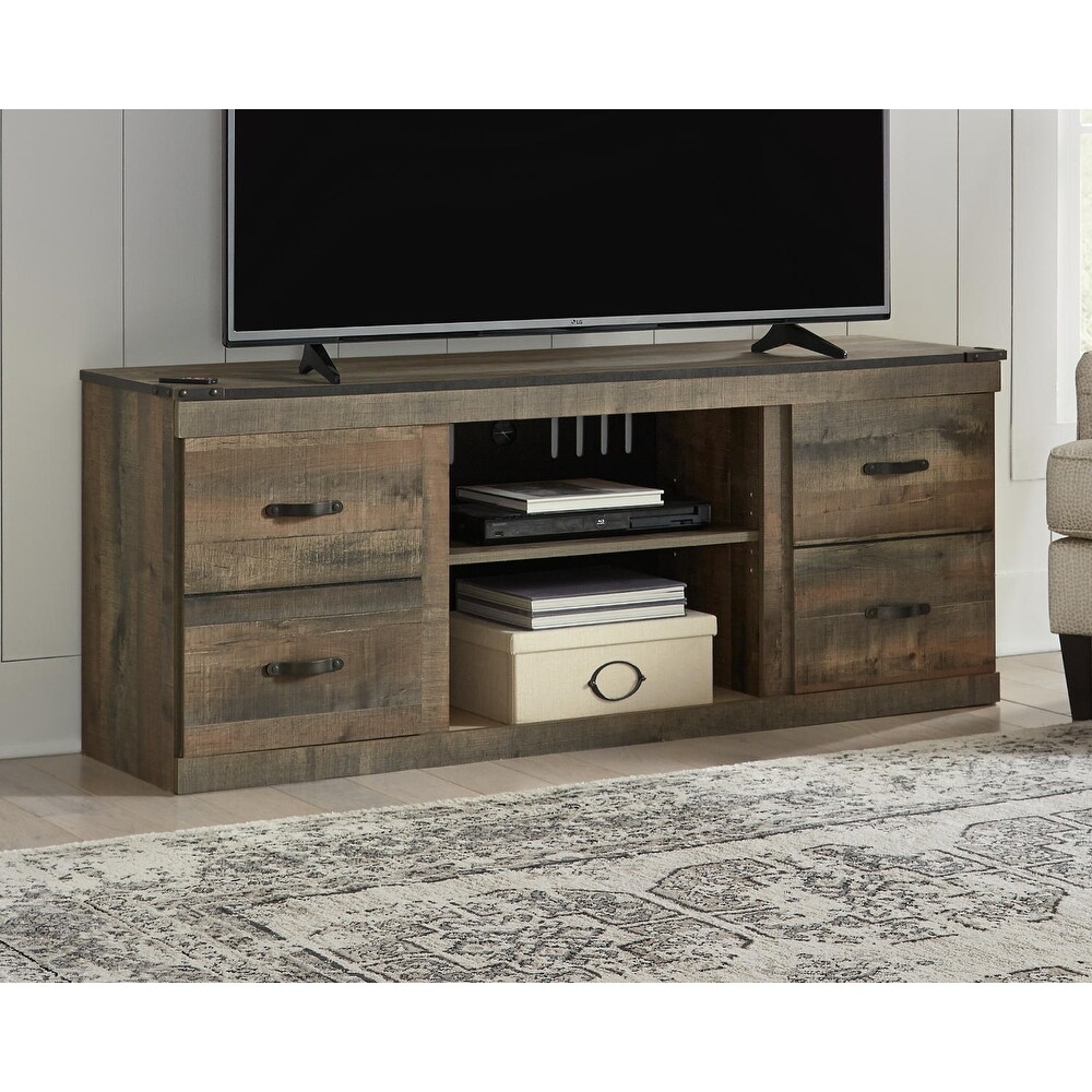 Trinell Casual Large TV Stand  Brown