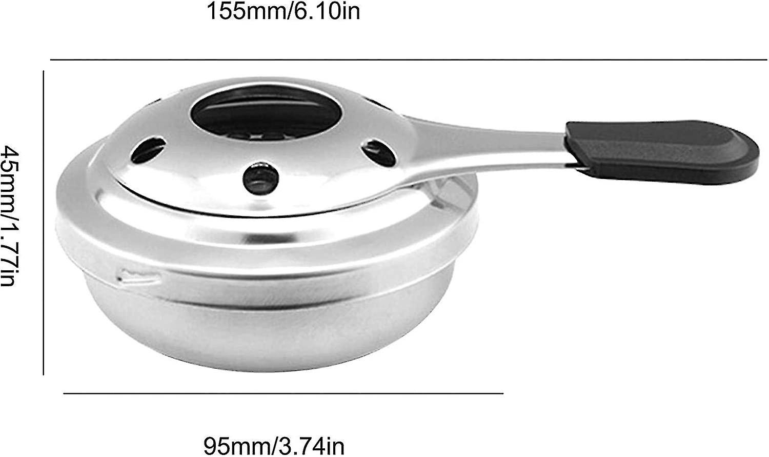 Fondue Burner Stainless Steel Alcohol Burner Paste Burner For Fondue Filled