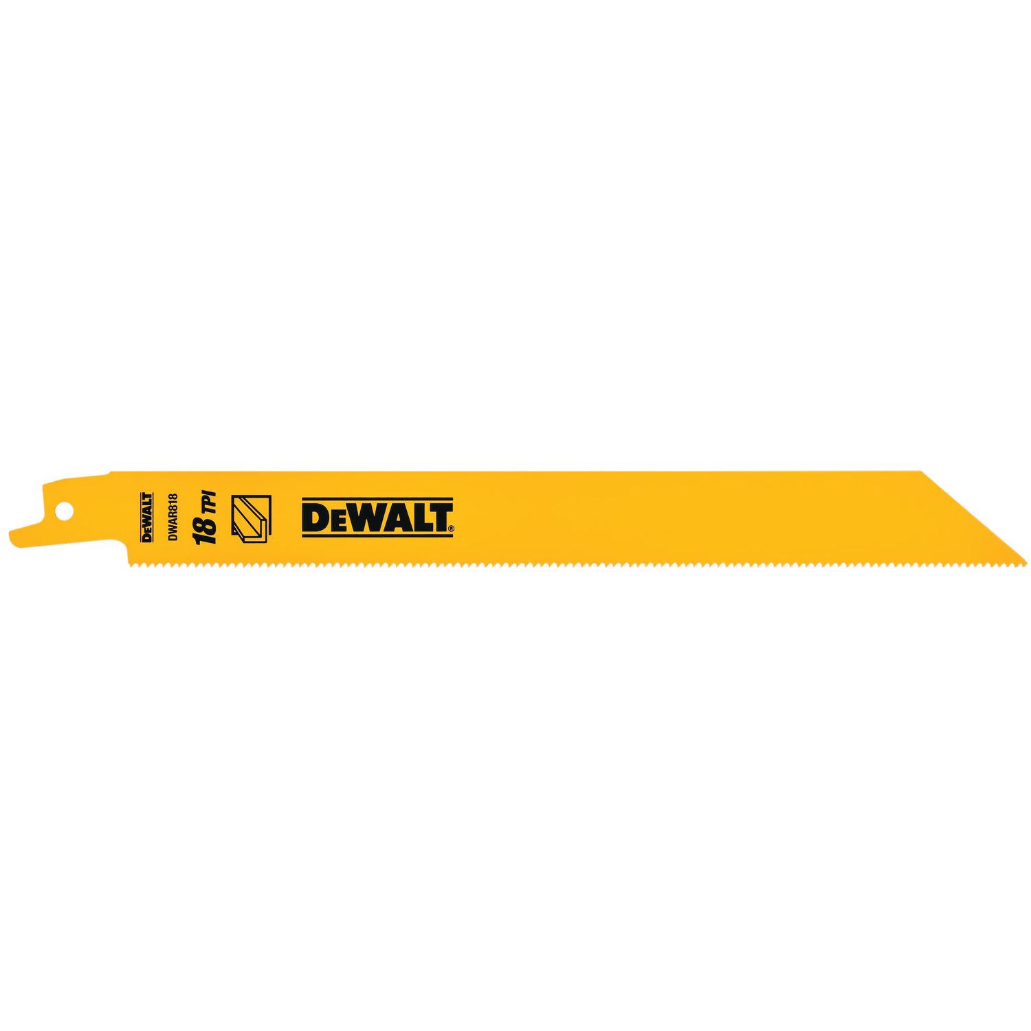 DW 8 in. Bi-Metal Reciprocating Saw Blade 18 TPI 25 pk