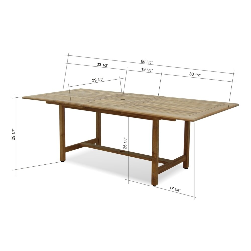 11 piece Teak Dining Set with Armchairs