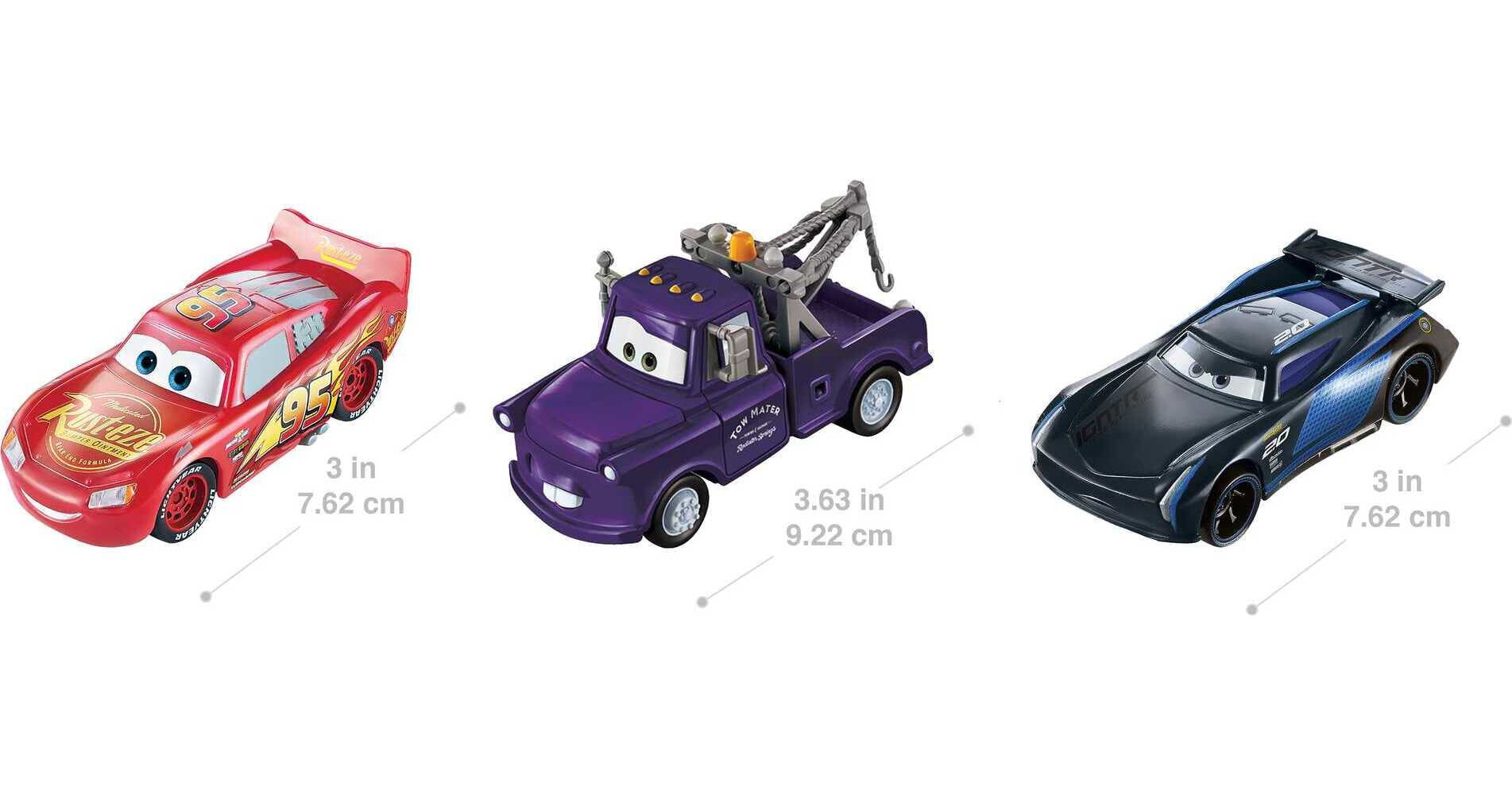 Disney and Pixar Cars Toys， Color Changers 3-Pack Vehicles， Collectibles