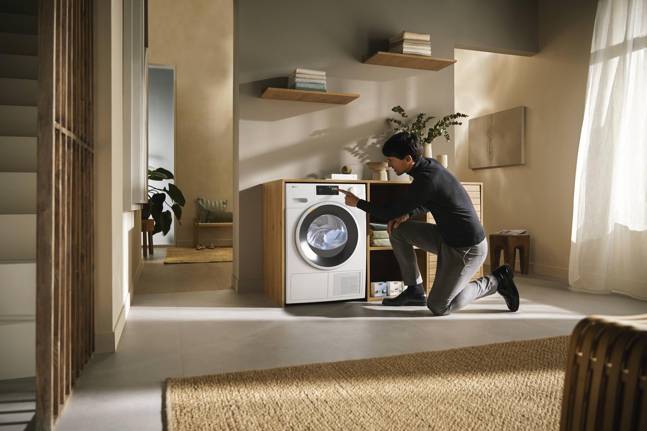 Miele TWD 360 WP 8KG LOTUS WHITE Twd 360 Wp 8Kg - T1 Heat-Pump Dryer: With Miele@Home And Fragrancedos For Laundry That Smells Great.