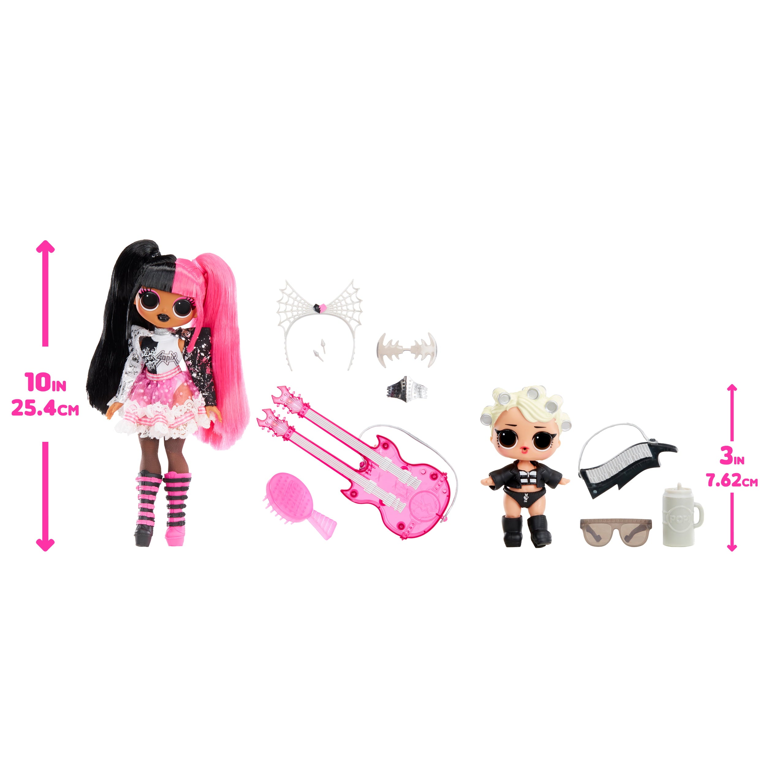 LOL Surprise OMG Remix Super Surprise - 70+ Surprises, 4 Fashion Dolls & 4 Dolls, Boombox Playset