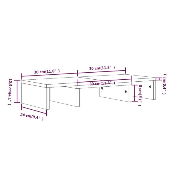 vidaXL Monitor Stand 23.6